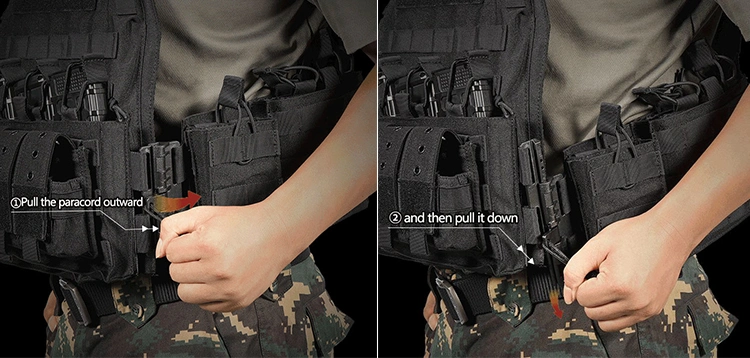 Quick Release Adjustable System Reinforced Insert Plate Carrier Bulletproof Tactical Vests