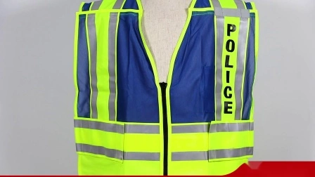 Veste imperméable à capuche réglable de sécurité réfléchissante imperméable extérieure veste de vêtements de travail de sécurité haute visibilité